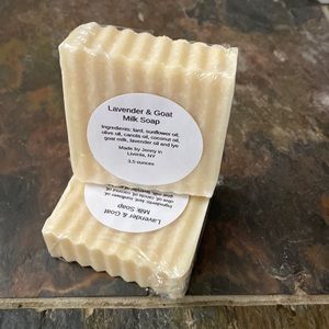 Lavender goat milk hand crafted natural soap